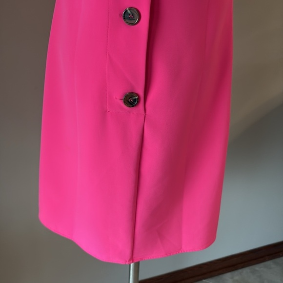 Sail to Sable cowl neck sleeveless bubblegum pink Mini Dress button back XS - Picture 6 of 14